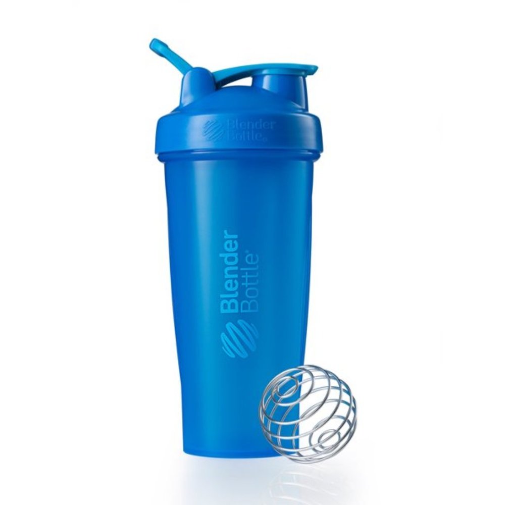 BlenderBottle Classic 28 oz Navy Shaker Cup with Flip-Top and Wide Mouth Lid
